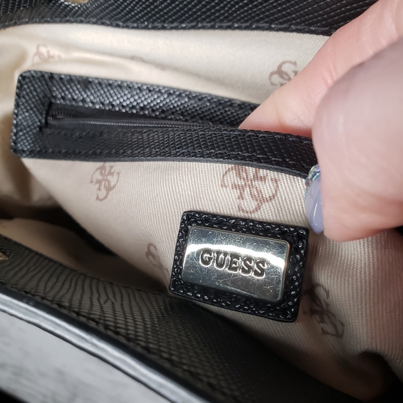 Guess Backpack Purse Bee Black INC Wallet Fashion Bundle Studs Rocker Chick - Picture 10 of 16